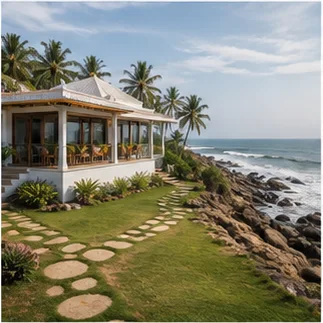 Coastal vacation rental home overlooking the sea
